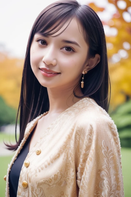 1girl,,(RAW photo, best quality), (realistic, photo-realistic:1.4), masterpiece, an extremely delicate and beautiful, extremely detailed, 2k wallpaper, Amazing, finely detail, extremely detailed CG unity 8k wallpaper, ultra-detailed, highres, soft light, beautiful detailed girl, extremely detailed eyes and face, beautiful detailed nose, beautiful detailed eyes,cinematic lighting,perfect anatomy,slender body
(at a park), (autumn scenery),(golden gingko leaves in the background), Tokyo university, (bokeh)
(wearing blouse and jacket)
(various angles)
<lora:chest size:-1>
smiling
<lora:komiyaarisaV4_lora:0.8>