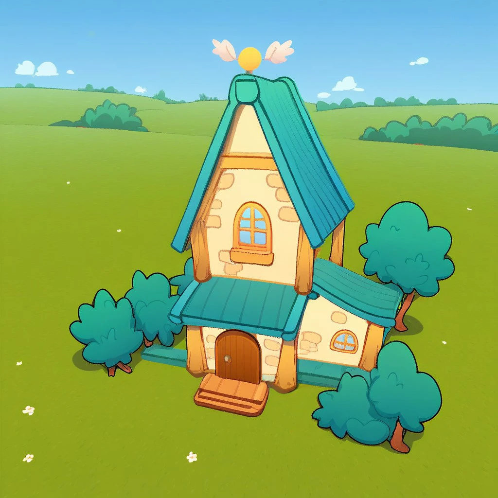 score_9, score_8_up, score_7_up, score_6_up, score_5_up, score_4_up,
simbtown house, 3d game render, cute cartoony style, cat ears, grass, bushes, dirt road, t
rees in the background, 
blue sky, clouds