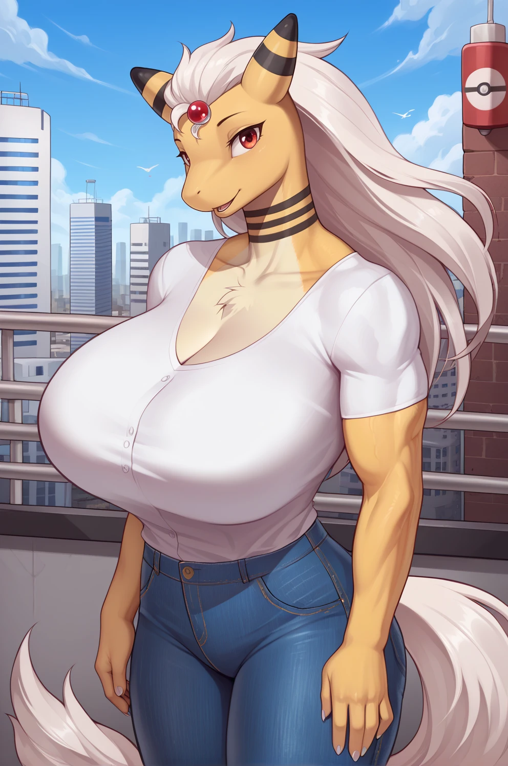 Mega Ampharos-Pokemon-PonyXL MegaAmp