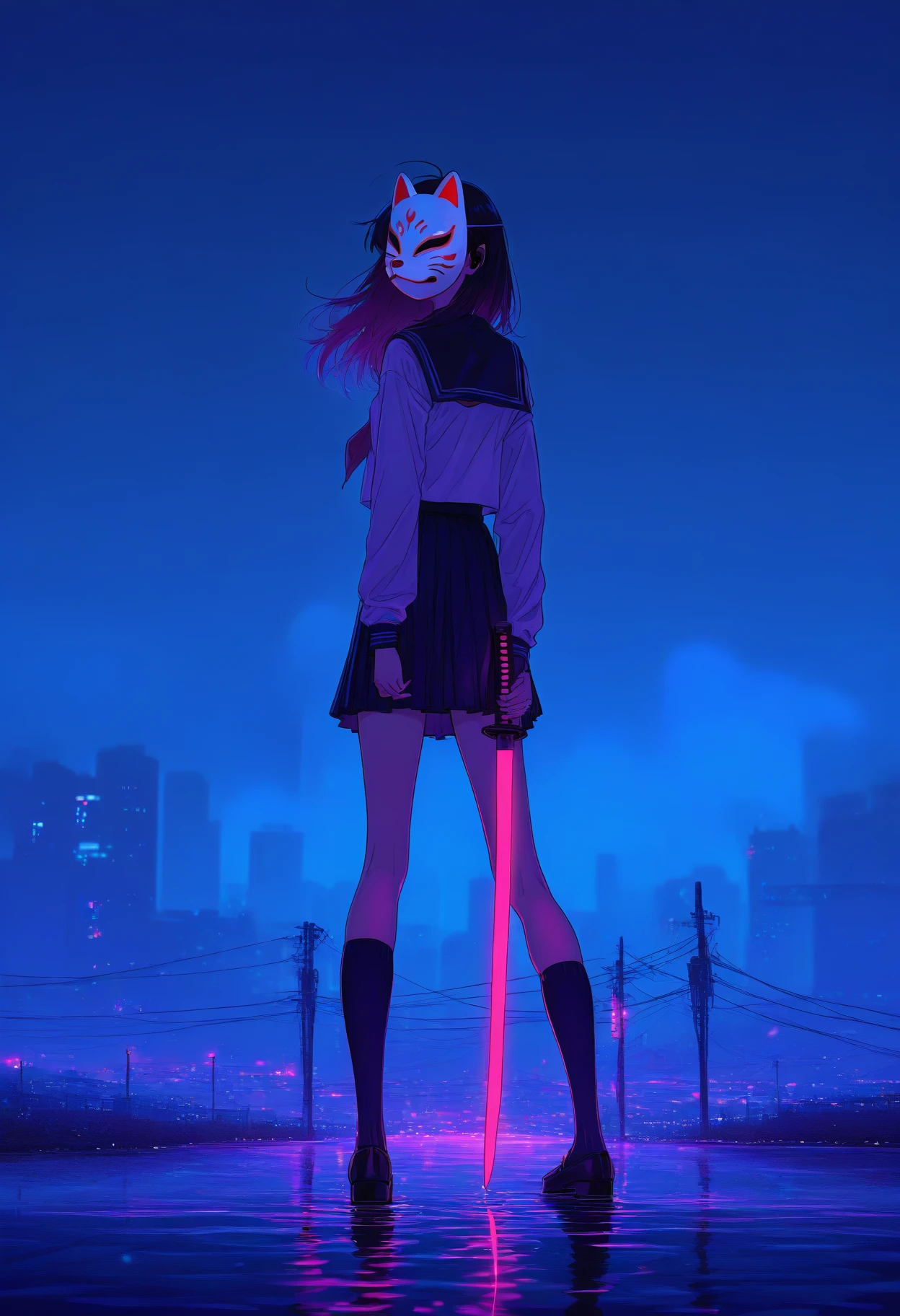 Retro neon style [FLUX+SD+XL+Illustrious-XL+Pony] Pony