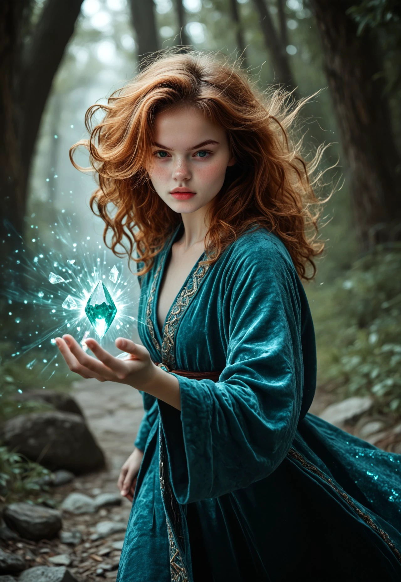 safe_pos, (((score_9, score_8_up, score_7_up))), ((( highly detailed, masterpiece, perfect, detailed, hd, )))
,
(((Alinamb, freckles, wavy hair, Ginger hair)))
,
((( 1girl, solo, magic robe )))
,
((( Crymagmb, crystal, gem, )))
,
((( action pose, gaze, green eyes, red crystals, huge crystals, magic aura ))) 
,
((( Best view )))
,
((( )))
,
((( )))
,
()