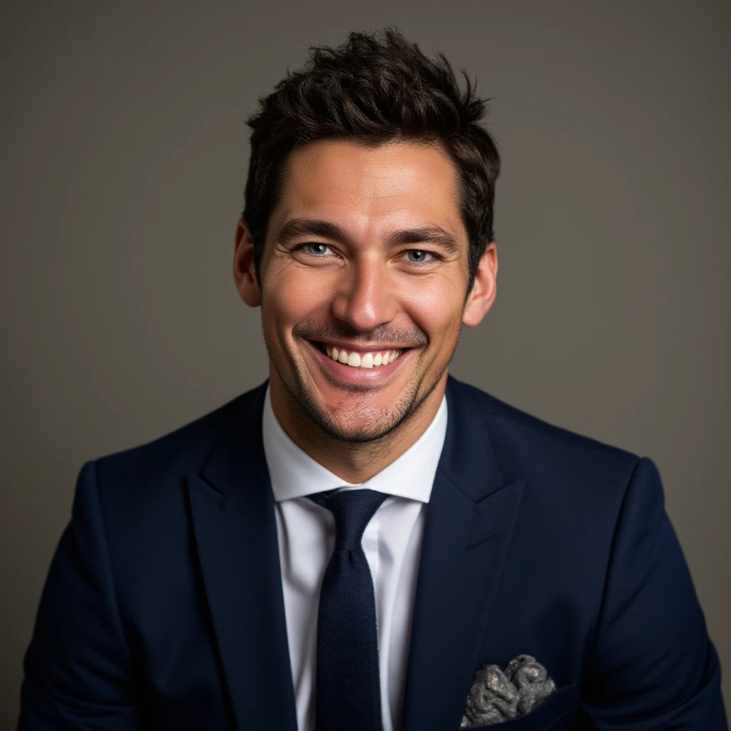 dgandy1, David Gandy a man in a suit and tie smiling