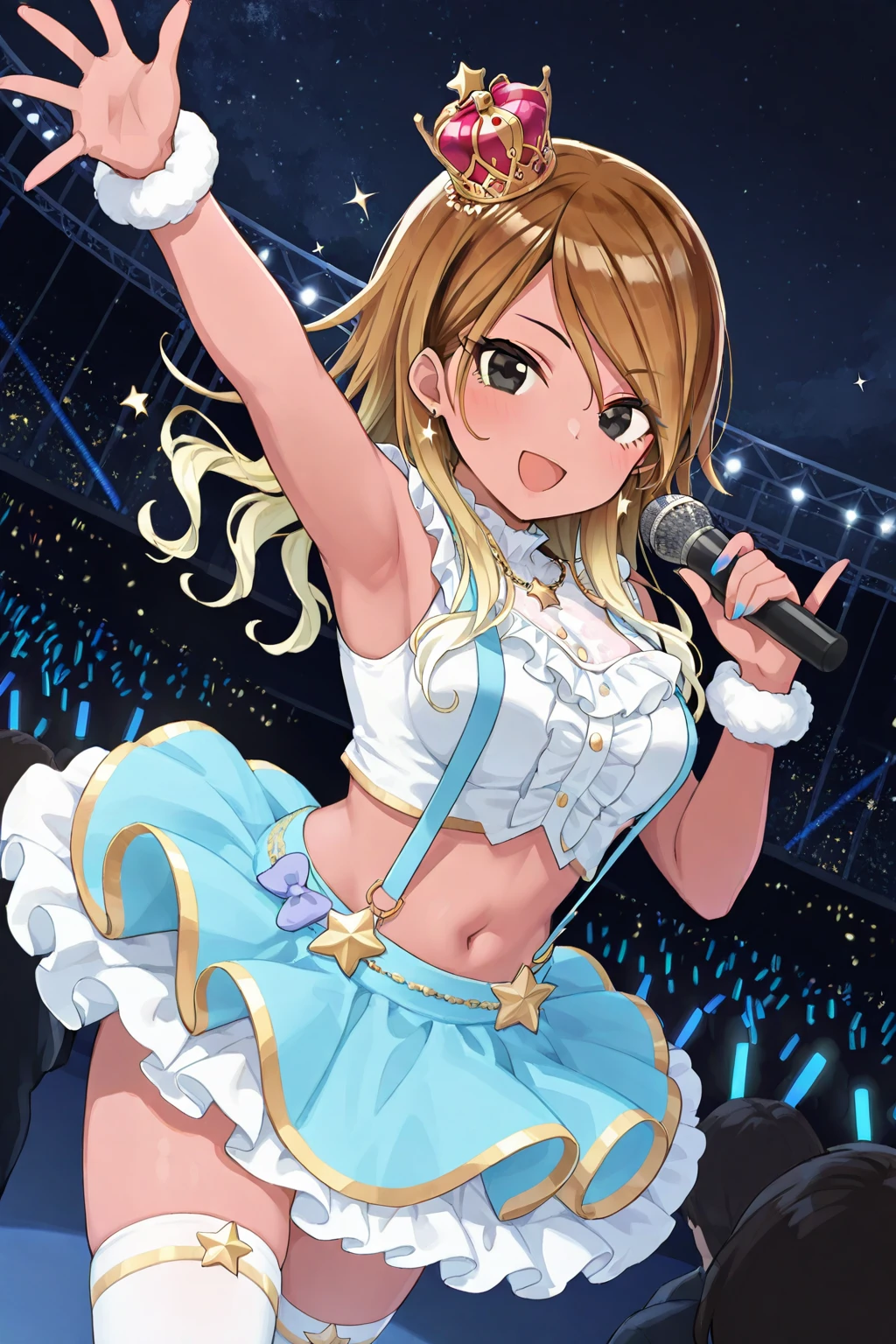 (Masterpiece、highest quality、Very detailed、4K)、One Woman、17 years old、Idol、Completely naked