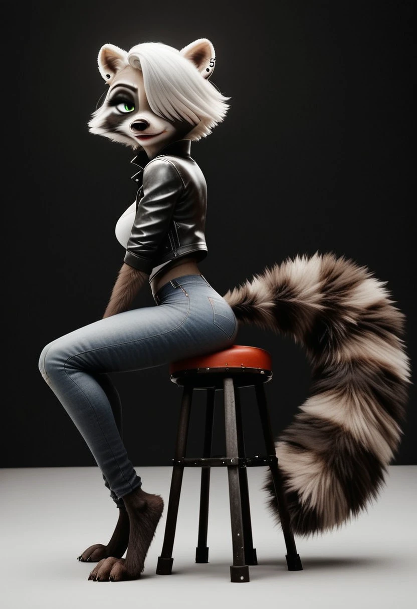 Furry fantasies: Mrs Raccoon V1