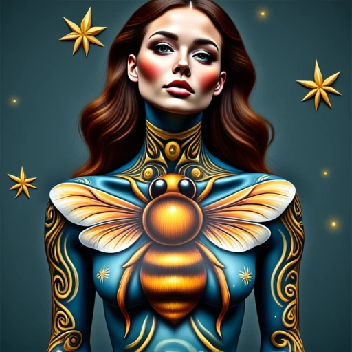 The Bee Theme Bodypaint Project V1