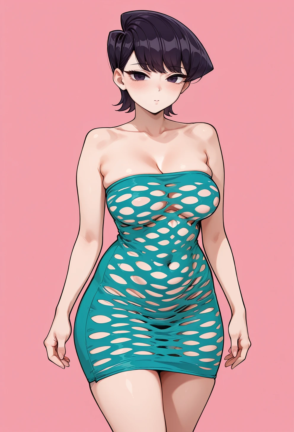 Strapless Pothole Tube Dress SKNSFW Pony v.2