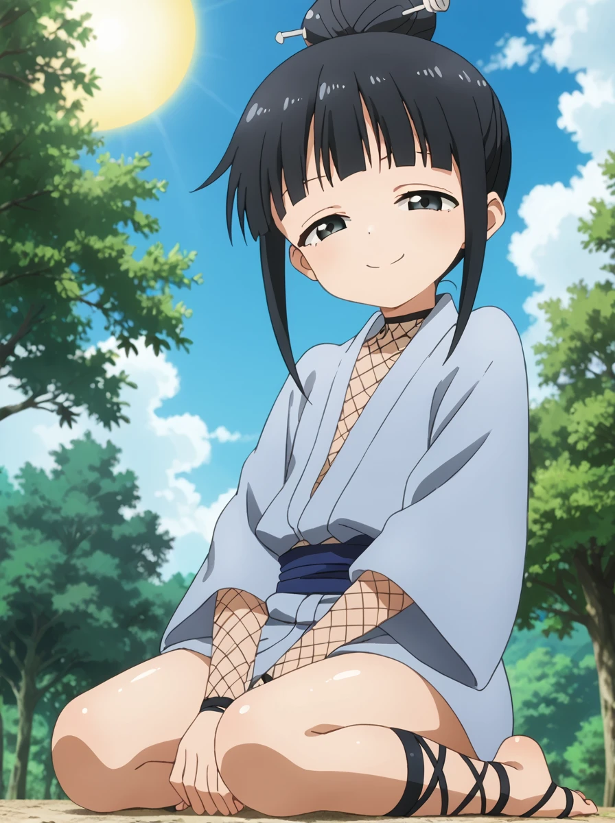 detailed background, shiny skin, posing, rating safe,
<lora:mokuren.pony:1.0>,
mokuren, 
tree, sit, low angle, looking at viewer, sun glare, half-closed eyes, happy, kneeling,