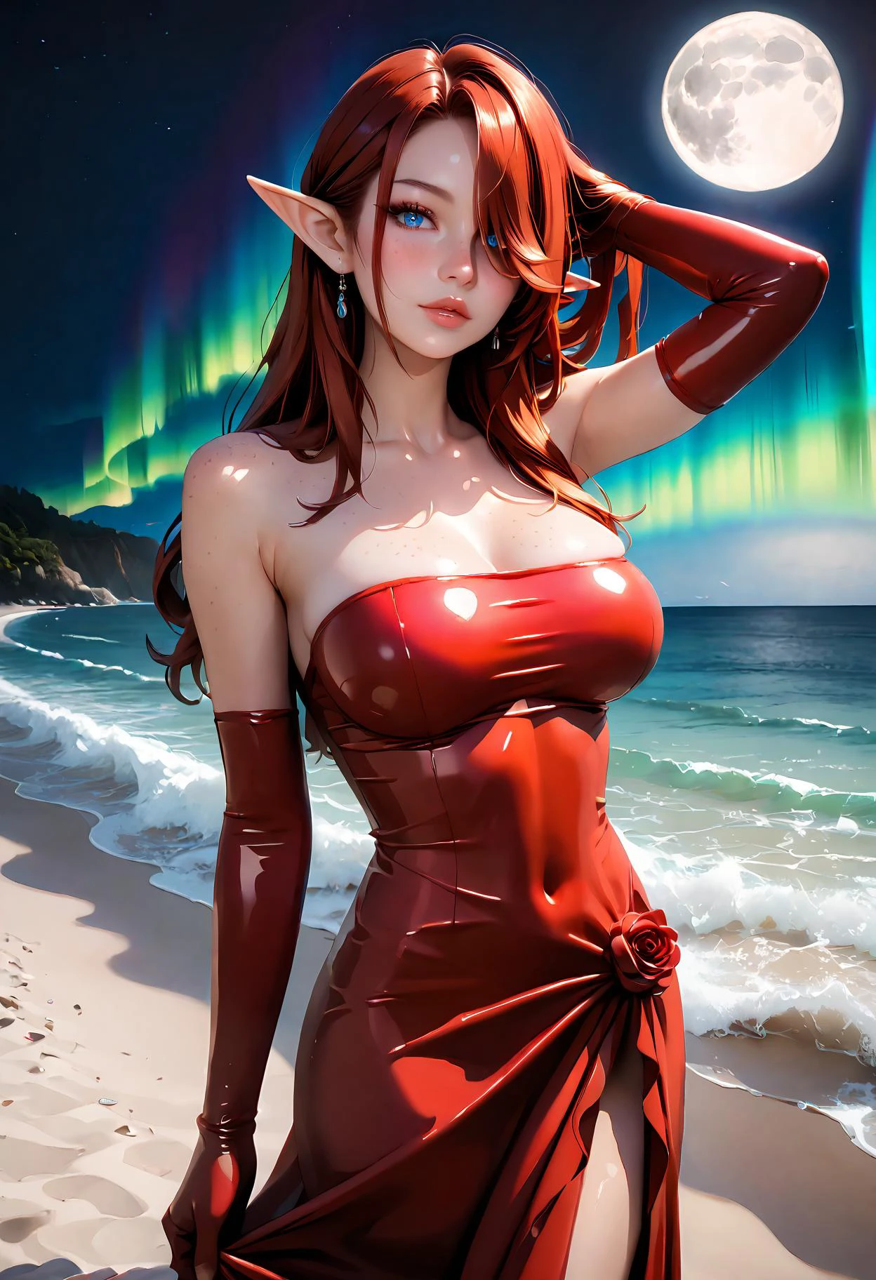 Earthbound - Aru Blue Archive Red Dress - PONYXL V1