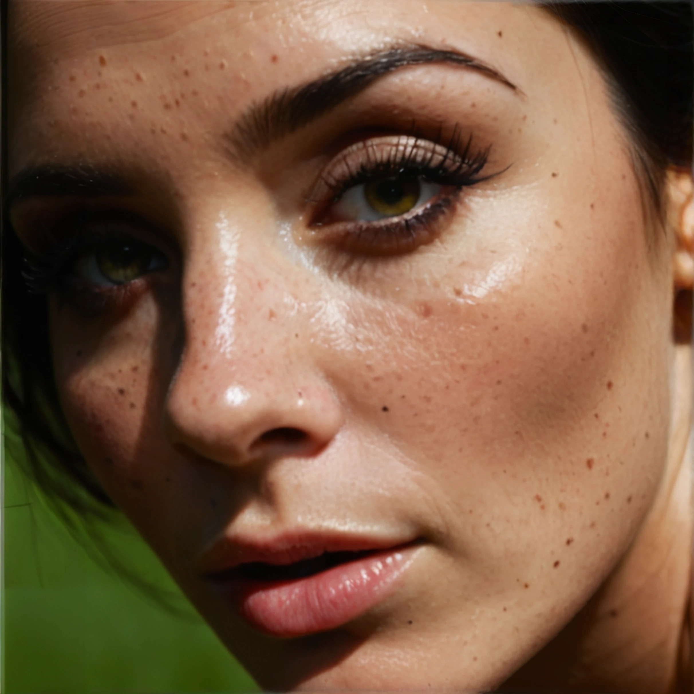 Stable_Yogis_PDXL_Positives
 <lora:Super_Skin_Detailer_By_Stable_Yogi_SD0_V1:0.5>natural skin texture, fine pores, realistic skin, intricate skin details,  skin dentation, detailed eyes,detailed hair, 
 <lora:Super_Eye_Detailer_By_Stable_Yogi_SDPD0:0.5> photorealistic eye, UHD, 4K cinematic close-up of a middle-aged woman, short black hair, hazel eyes, freckles, sharp cheekbones, soft lips, and dramatic shadowed lighting.