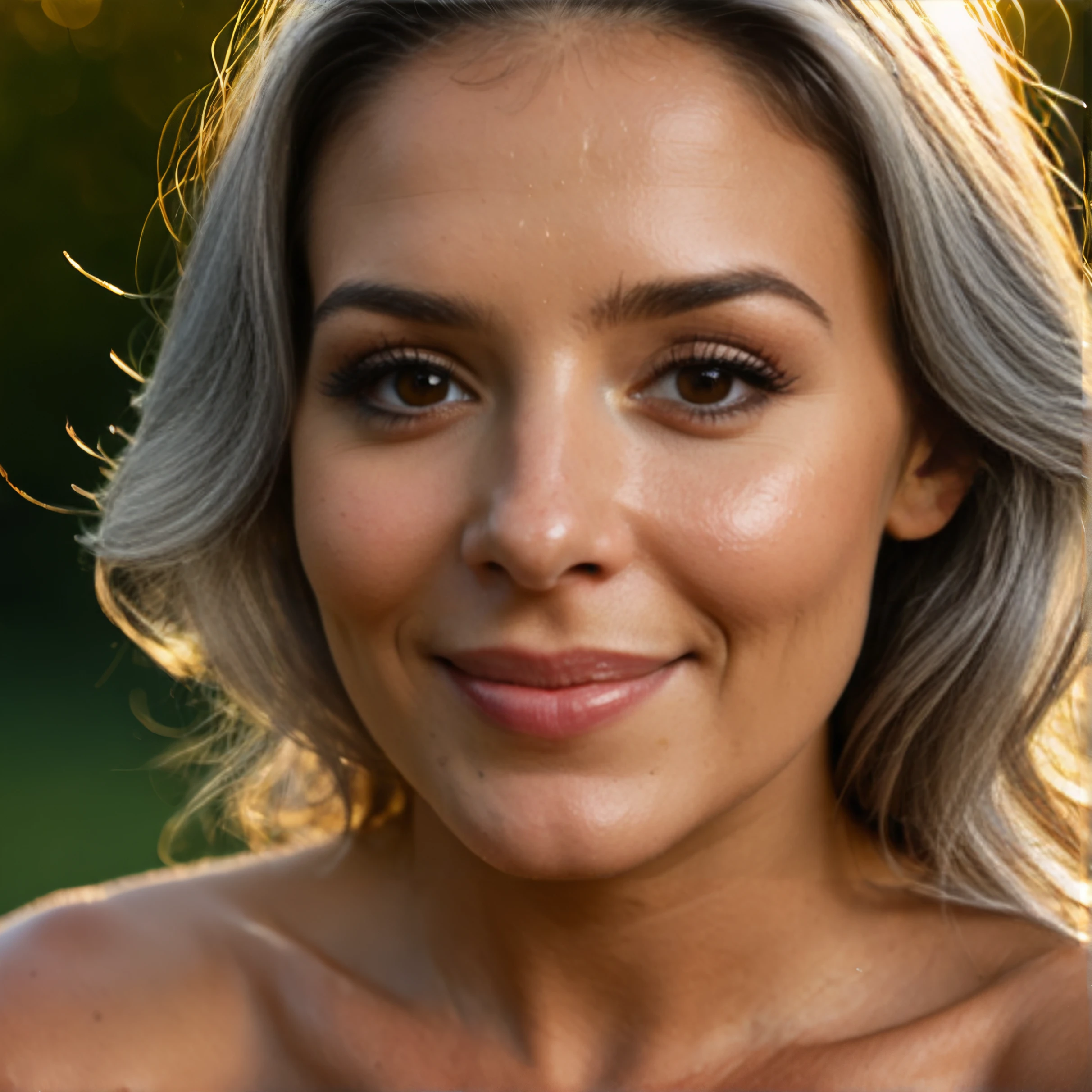 Stable_Yogis_PDXL_Positives
 <lora:Super_Skin_Detailer_By_Stable_Yogi_SD0_V1:0.5>natural skin texture, fine pores, realistic skin, intricate skin details,  skin dentation, detailed eyes,detailed hair, 
 <lora:Super_Eye_Detailer_By_Stable_Yogi_SDPD0:0.5> photorealistic eye, Photorealistic, detailed portrait of an elderly woman with a warm smile, crow's feet, deep brown eyes, silver hair, perfect anatomy, and glowing golden hour lighting.