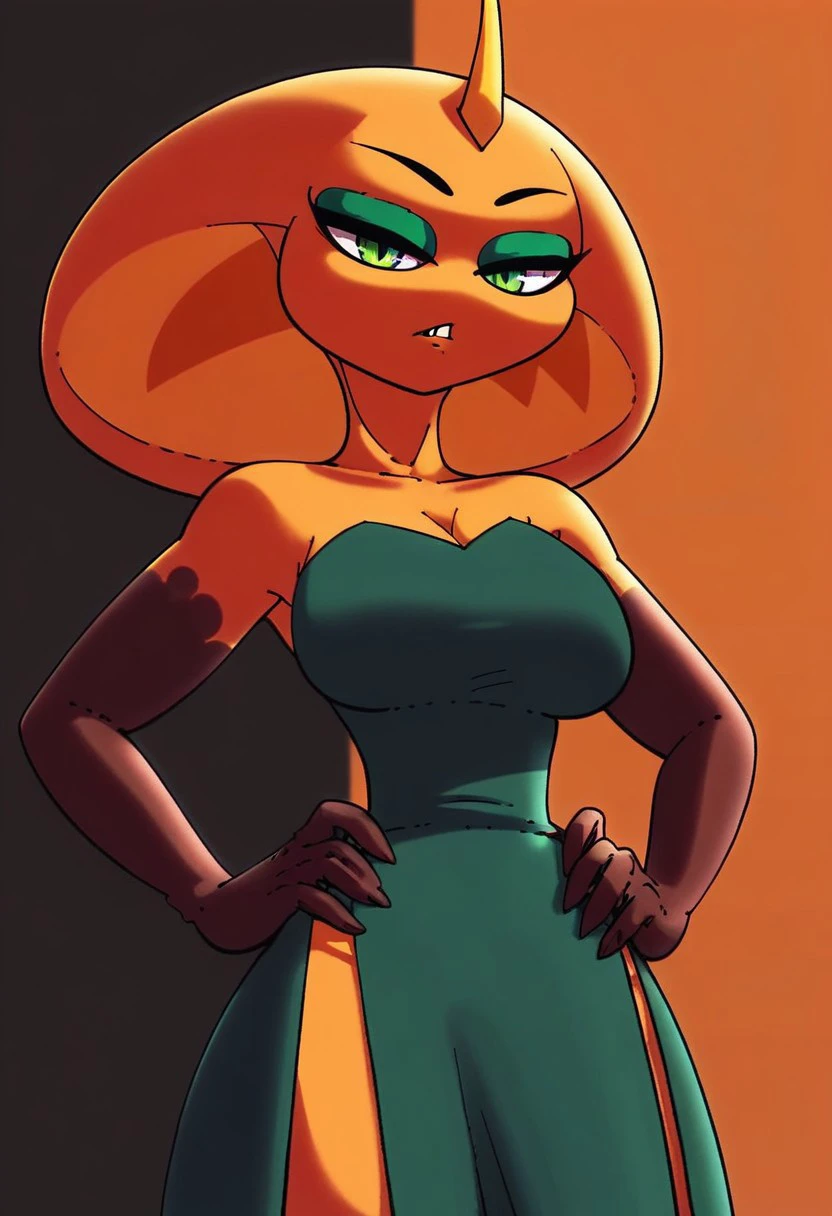 ((High Quality)) ((Perfect autonomy)) Masterpiece, Adagio Dazzle, solo girl, evil smug grin, naked, big breasts, sexy body, Adagio Dazzle Equestria girls, full body, Standing, in the park, Adagio Dazzle, cuerpo completo, high resolusion