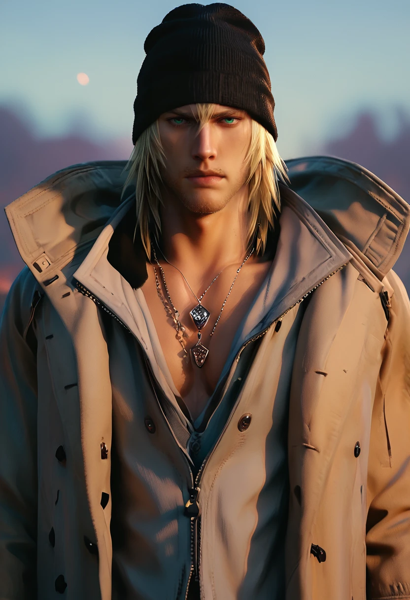 score_9, score_8_up, score_7_up, (masterpiece:1.2), (best quality:1.3), 1boy,  <lora:Snow_Villiers_Final_Fantasy:0.8> snowv_ff, beanie, necklace, coat, stubble, facing viewer, muscular, low light, dark, dim, cinematic lighting, high contrast, rim lighting, ray_tracing, global illumination, glow