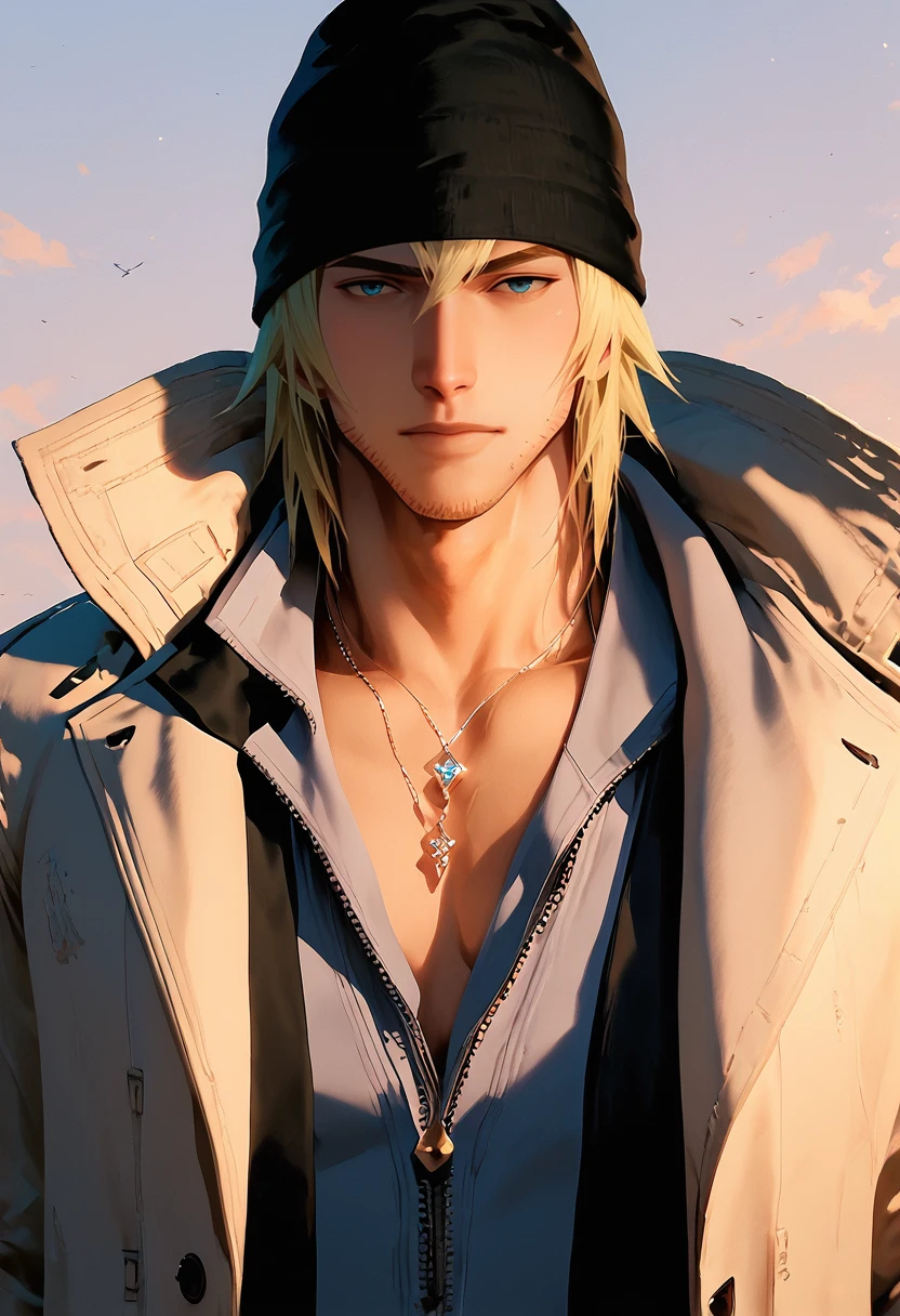 score_9, score_8_up, score_7_up, (masterpiece:1.2), (best quality:1.3), 1boy,  <lora:Snow_Villiers_Final_Fantasy:0.8> snowv_ff, beanie, necklace, coat, stubble, facing viewer, muscular, low light, dark, dim, cinematic lighting, high contrast, rim lighting, ray_tracing, global illumination, glow