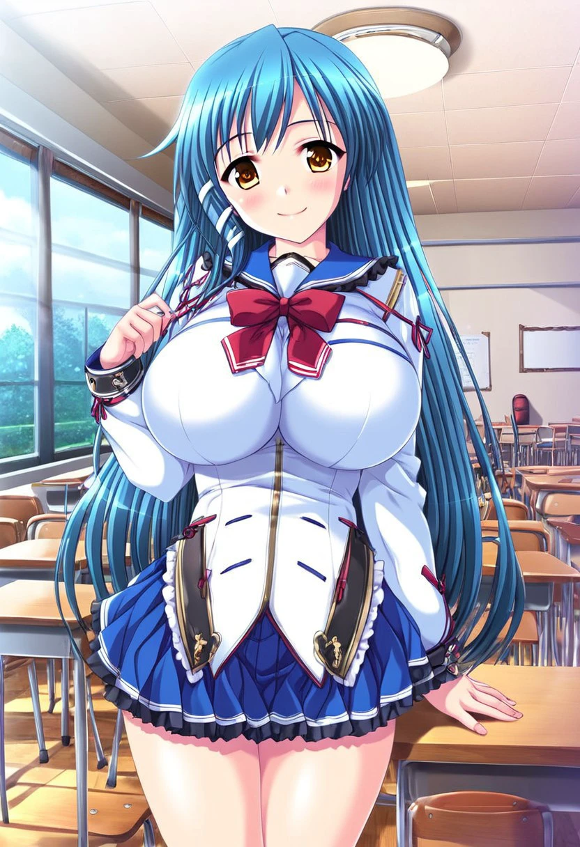 Tooyama Asuka - Honoo no Haramase Oppai Nyuu Doukyuusei ~Oppai mo Haramase! New Class Zen'in Harama-sensation!~ V1