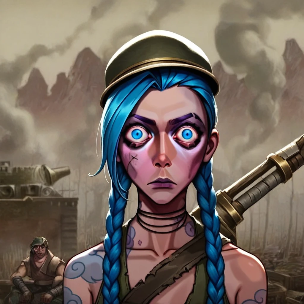 thousand_yard_stare, jinx (league of legends)