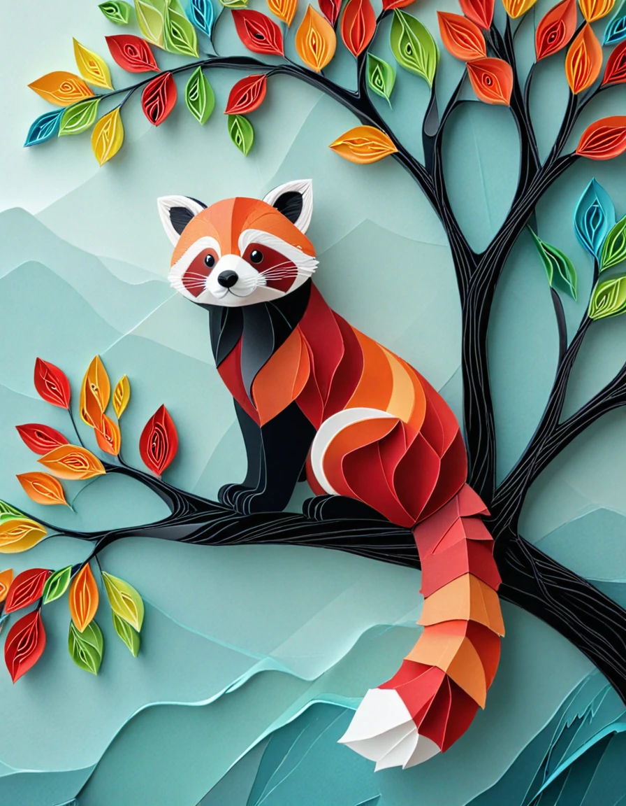 novuschroma style red panda on a branch <lora:146_novuschromaSXL_a3:1>, <lora:sdxl_lightning_8step_lora:1>