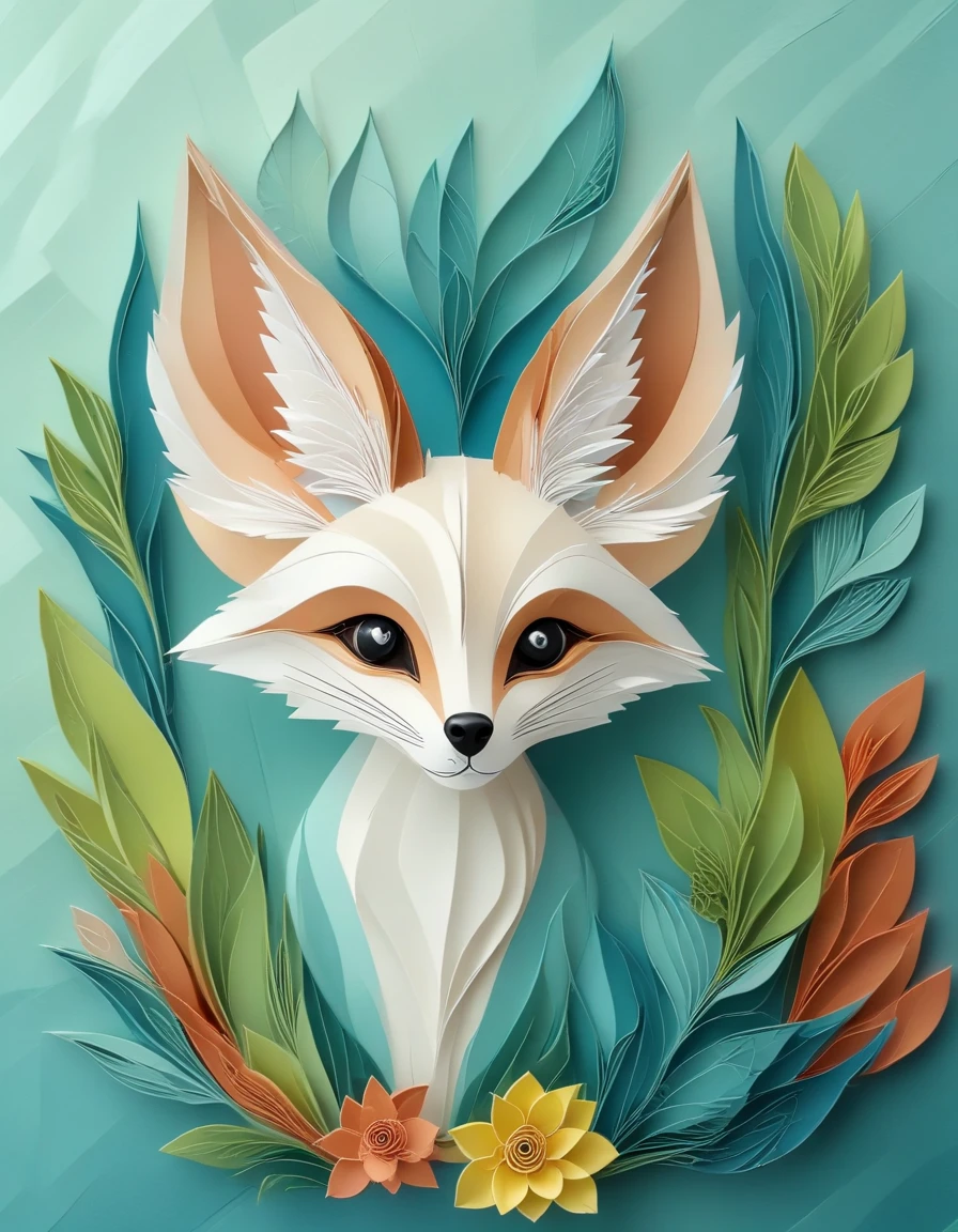 novuschroma style fennec fox with succulents <lora:146_novuschromaSXL_a3:1>, <lora:sdxl_lightning_8step_lora:1>