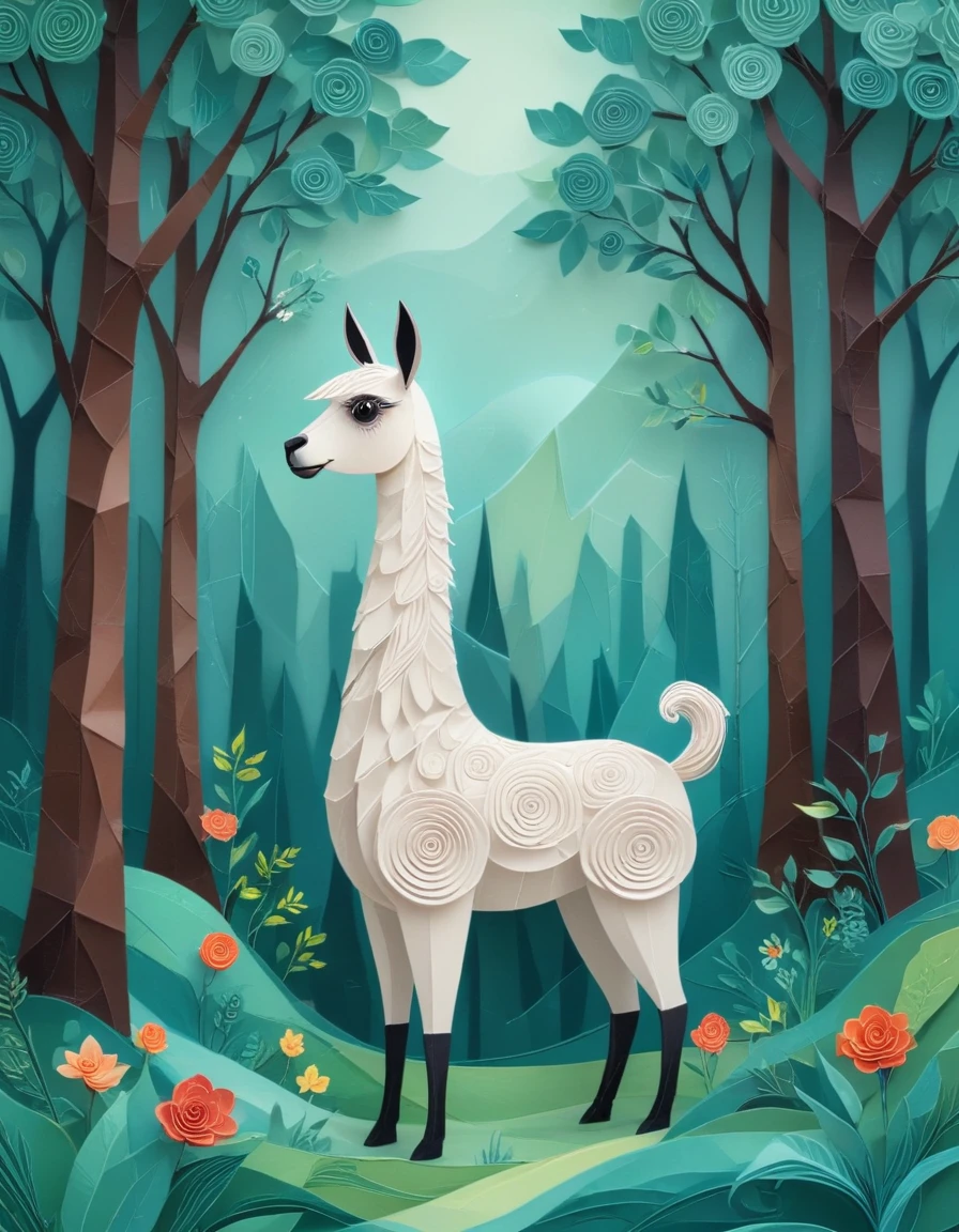 novuschroma style llama in an enchanted forest <lora:146_novuschromaSXL_a3:1>, <lora:sdxl_lightning_8step_lora:1>