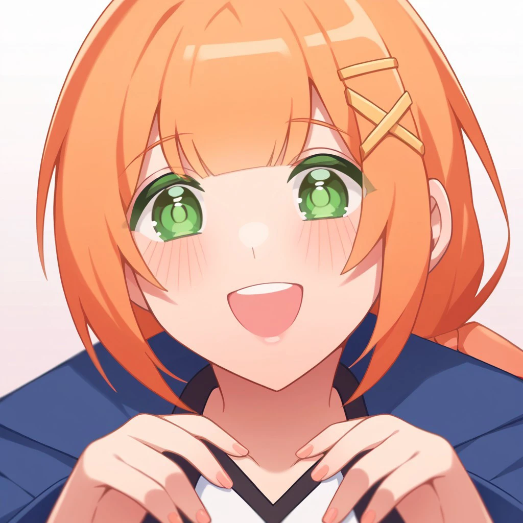 score_9, score_8, score_7, source_anime, strelitzia (kingdom hearts), POV, looking at viewer, blush, smile, open mouth, upper teeth only