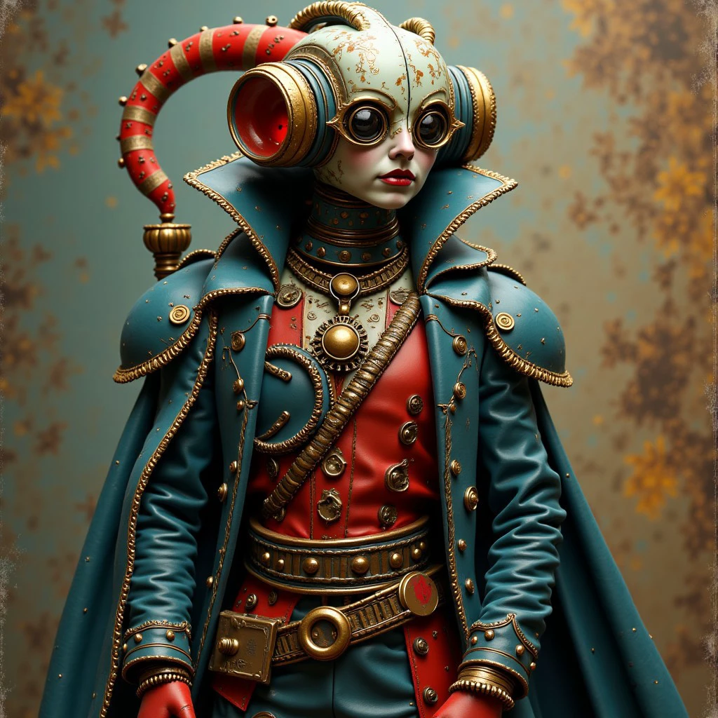 A steam punk character. Oil painting. 4k ULTRA HD.