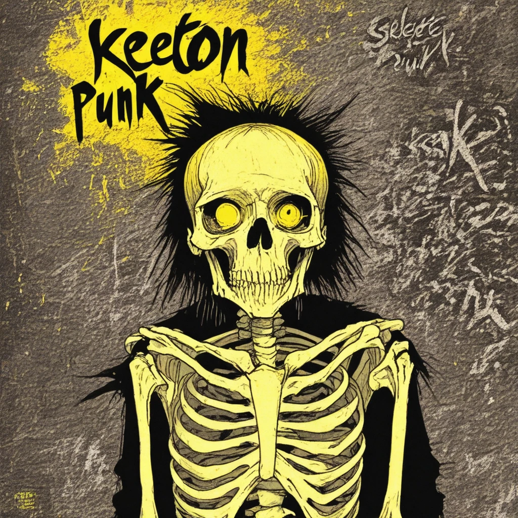 skeleton punk style