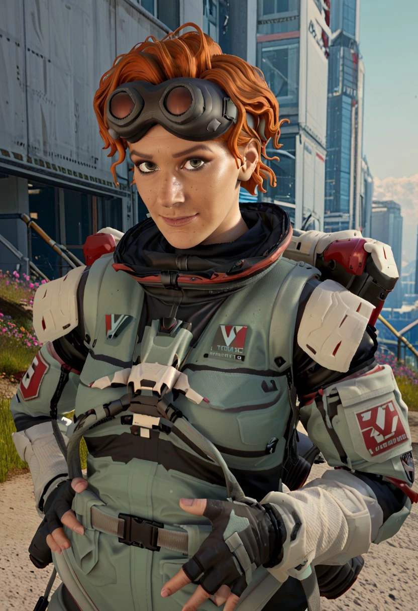 score_9, score_8_up, score_7_up horizon apex legends cute smile in uniform