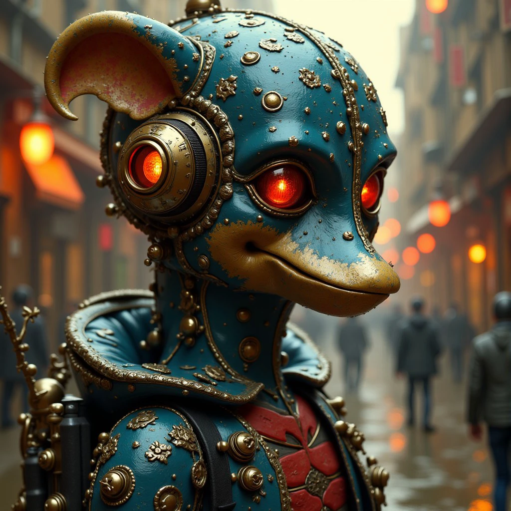 A steam punk character. Oil painting. 4k ULTRA HD.