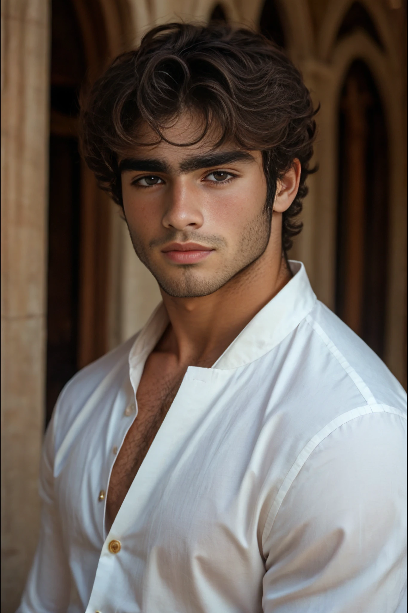 <lora:Enrique_Hernandez_GV:1> Spanish man, young, short hair, brown eyes, nice clothes, portait