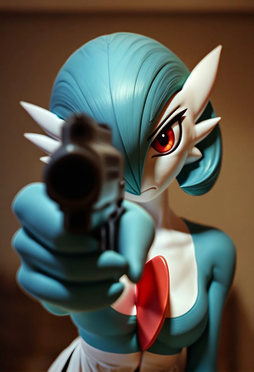 Pointing gun at viewer V1