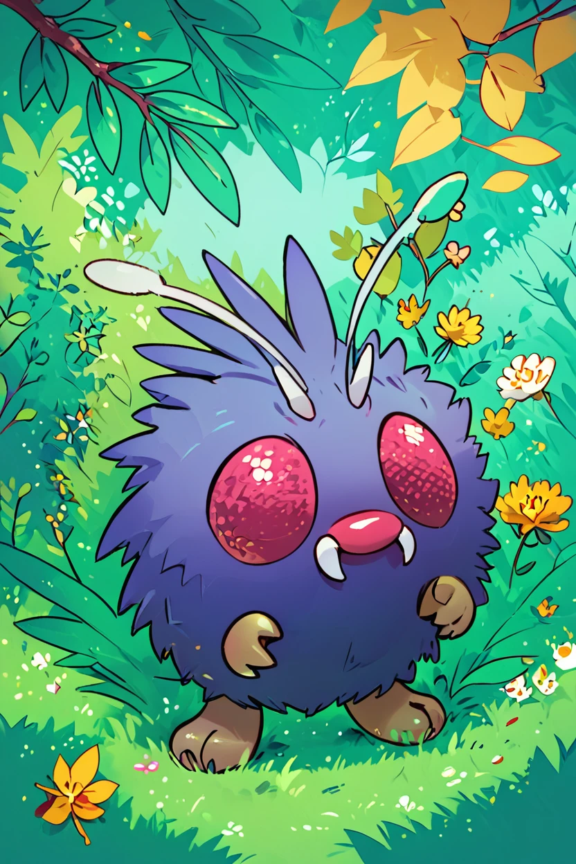 score_9, score_8_up, score_8,  ,,, , ,,, zzVenonat, red eyes, standing, full body, flower, leaf, fangs, grass, plant,  ,<lora:VenonatPokedexPDXL:1.0>, ,,,, BREAK, <lora:GoldenCAT_Lora_PDXL_v2:0.8>, smile, closed mouth, looking at viewer, cowboy shot, ,,, embedding:zPDXL, Expressiveh, ,,, <lora:Expressive_H-000001:0.4>,