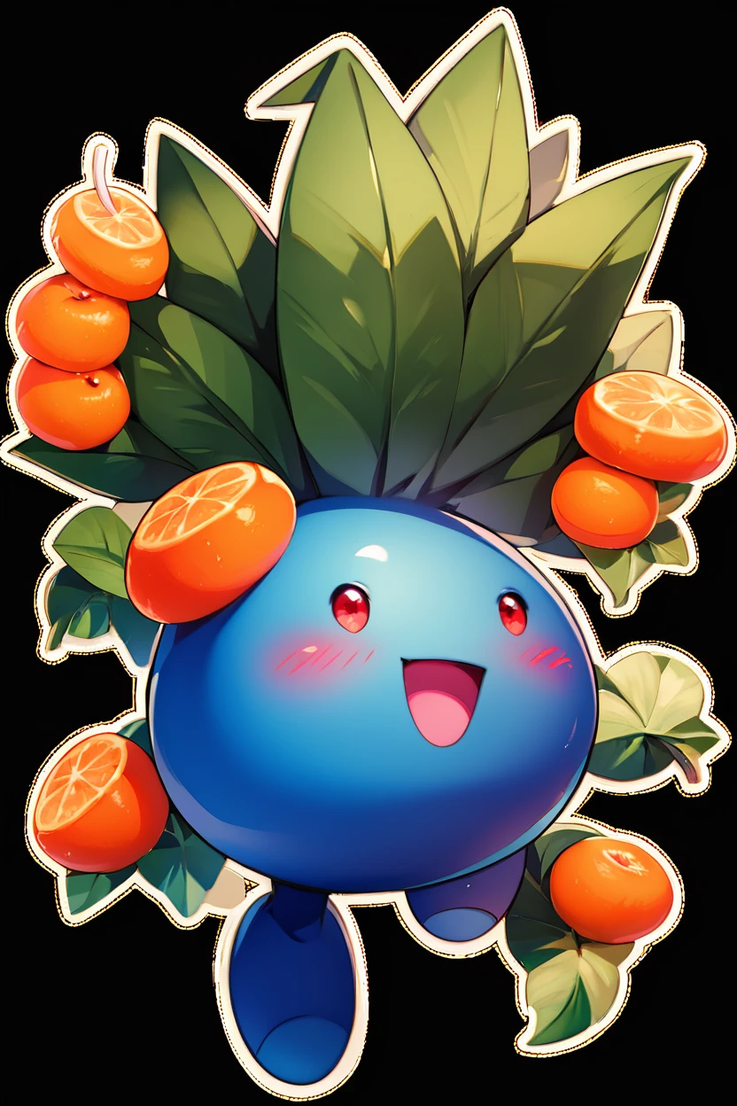 score_9, score_8_up, score_8,  ,,,  zzOddish, blush, smile, open mouth, simple background, red eyes, full body, :d, food, fruit, happy, black background, outline, white outline,  ,<lora:OddishPokedexPDXL:1.0>,   ,,, ,,, embedding:zPDXL, Expressiveh, <lora:CatalystStylePDXL:0.6>,  <lora:SDXLFaeTastic2400:0.5>,  <lora:Expressive_H-000001:0.4>,