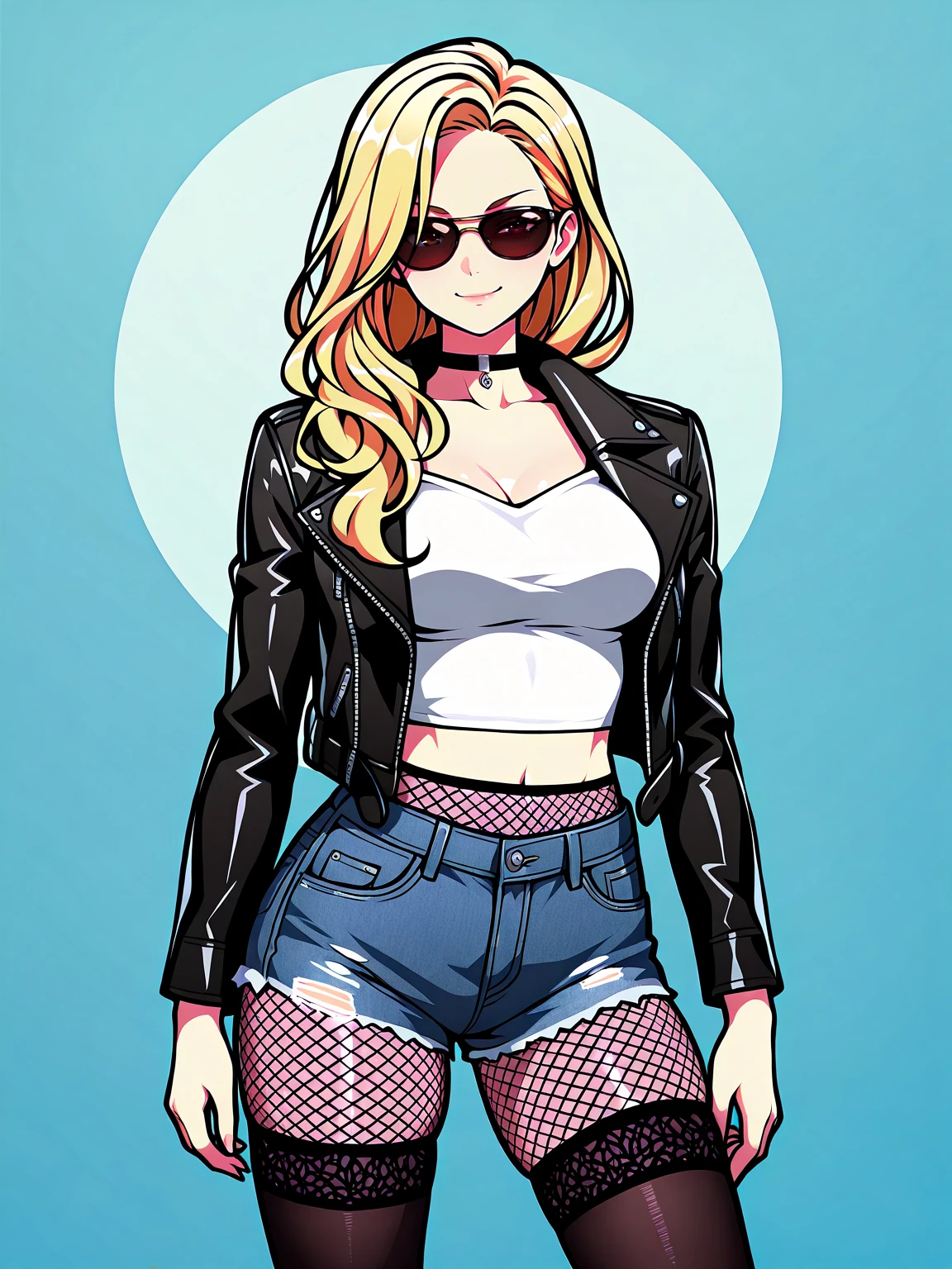 Shorts & Fishnets (Illustrious) - by EDG v1.0