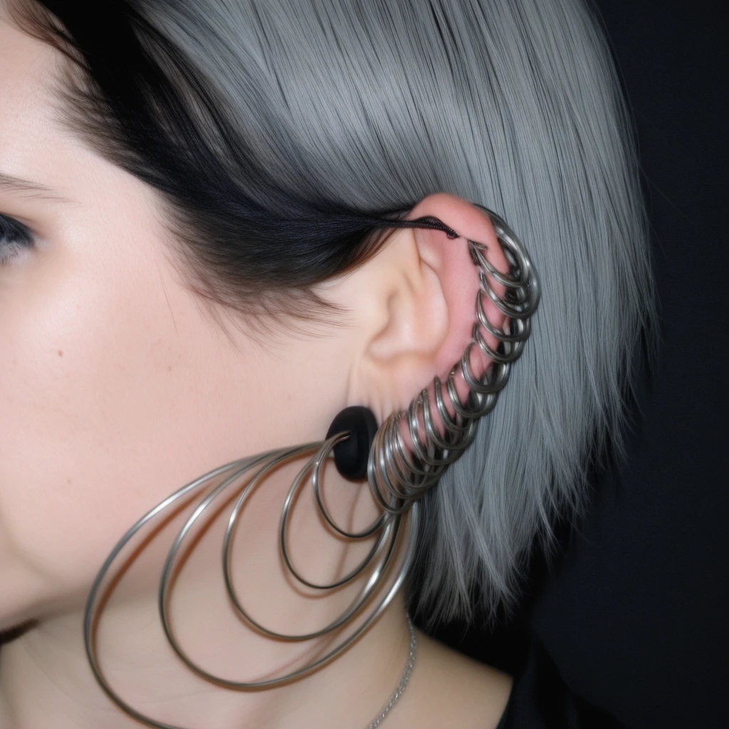 Heavily pierced ears (sdxl) V1