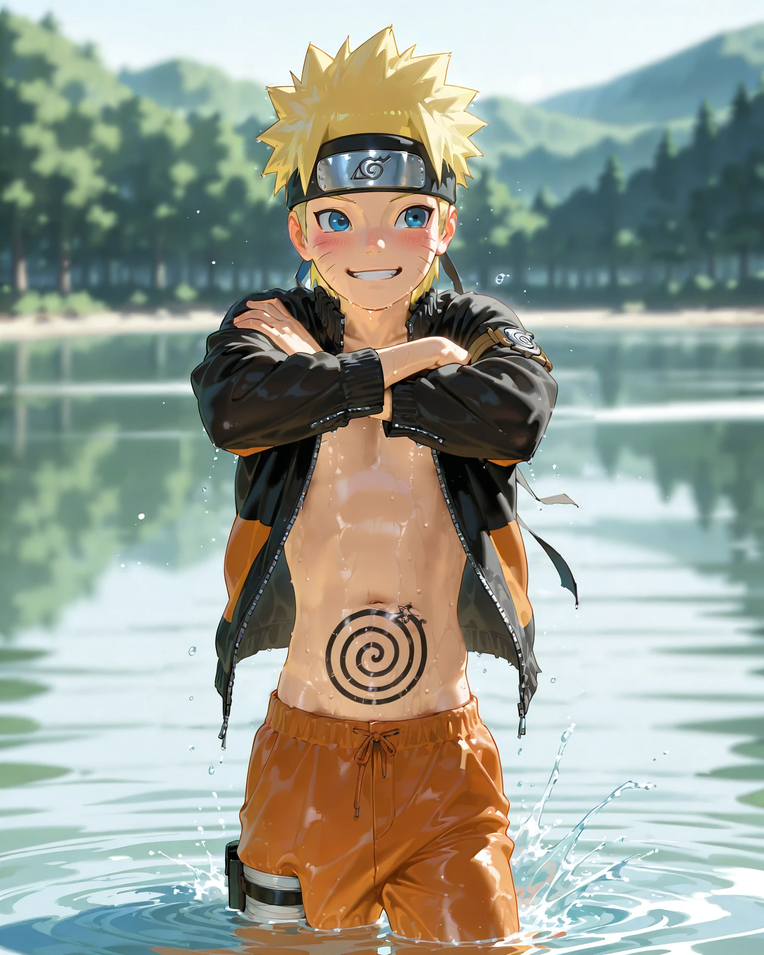 masterpiece, best quality, amazing quality, absurdres, newest, 8k, scenery, very aesthetic,
<lora:IllustriousNaruto:1>, spiral, stomach tattoo,
masterpiece, best quality, amazing quality, absurdres, newest, 8k, scenery, very aesthetic,âââ