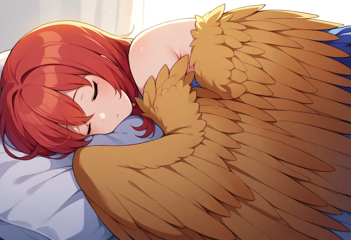 score_9, score_8, score_7, source_anime, harpy, sleeping