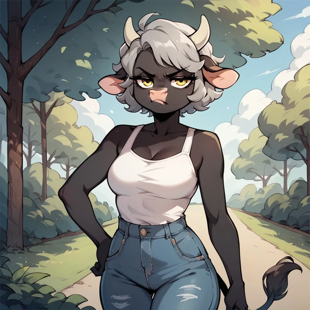Belle the Grumpy cow [oc] V1