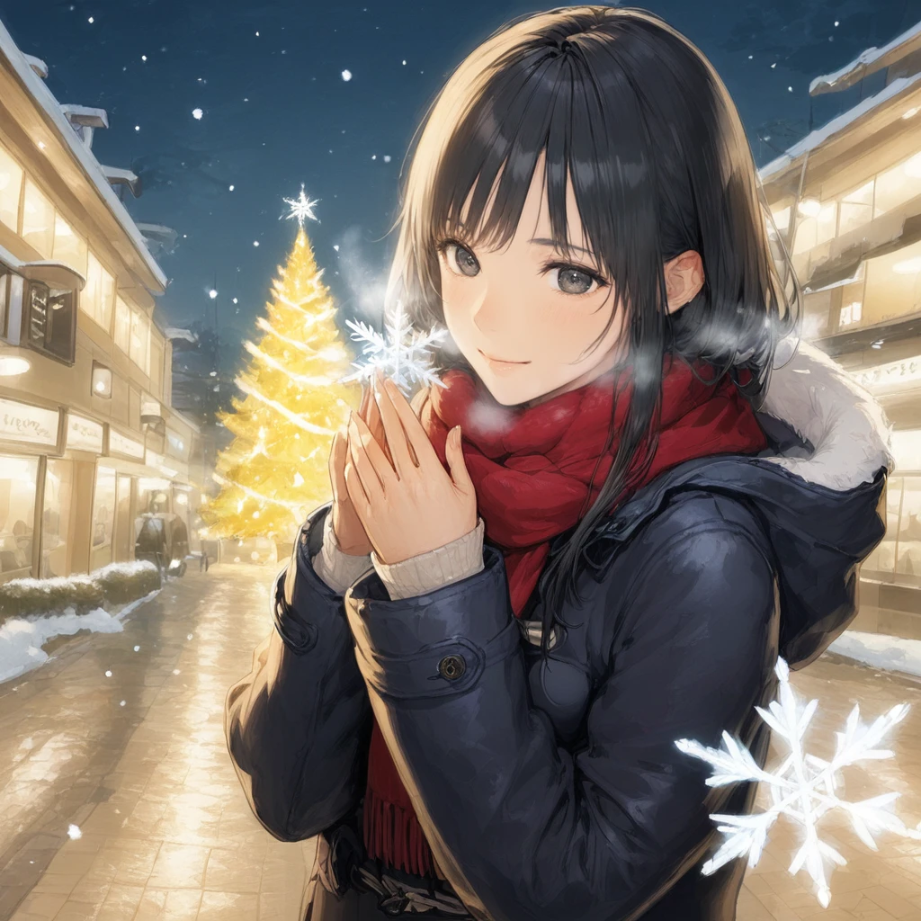 1girl, graycolor_illustration <lora:i-lora-000007.TA_trained:1>
winter clothes, snow, christmas, christmas tree, snowflakes, fantastic