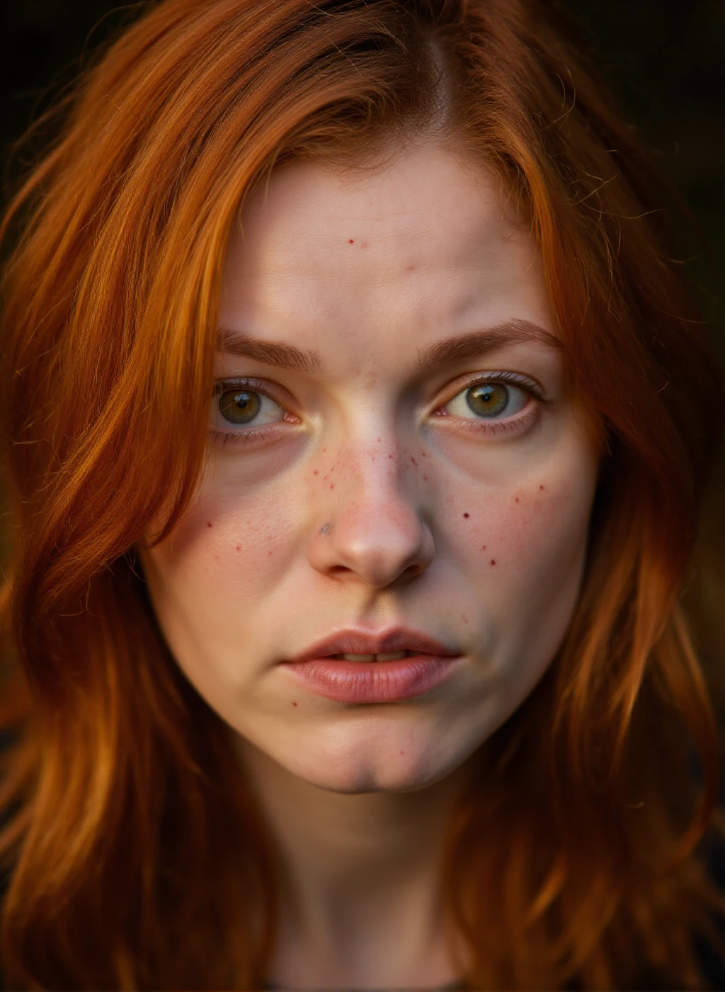 <lora:HDR_Photography:0.9> hdr photography, realistic. a closeup portrait of redhead woman with green eyes and freckles, highly detailed