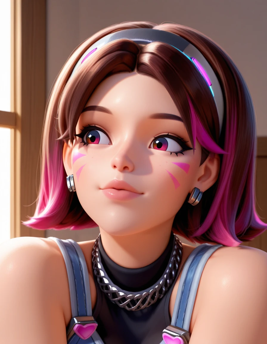 Masterpiece, high-res, 2k, best quality, 1 girl,dva kpop, d.va (overwatch) <lora:Dva kpop illus-000040:1>