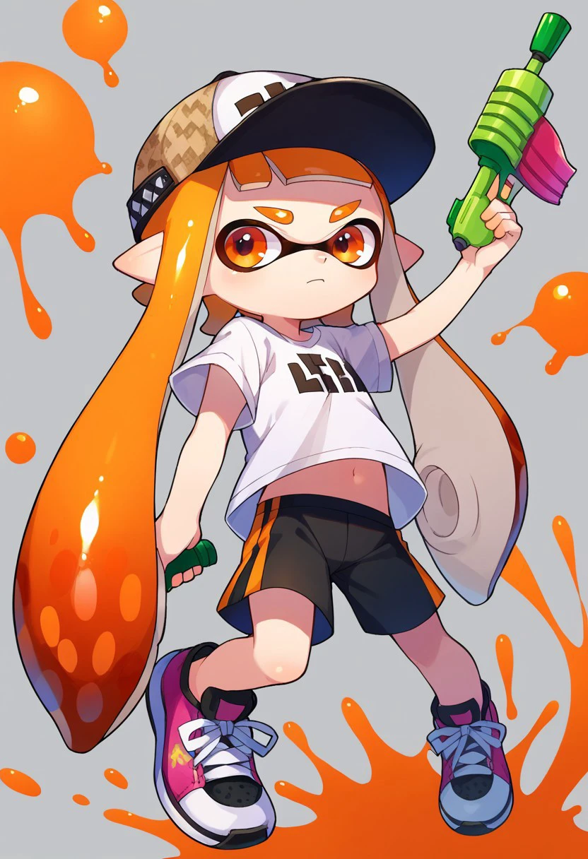 Inkling Girl (from Splatoon) [Pony] Orange Inkling