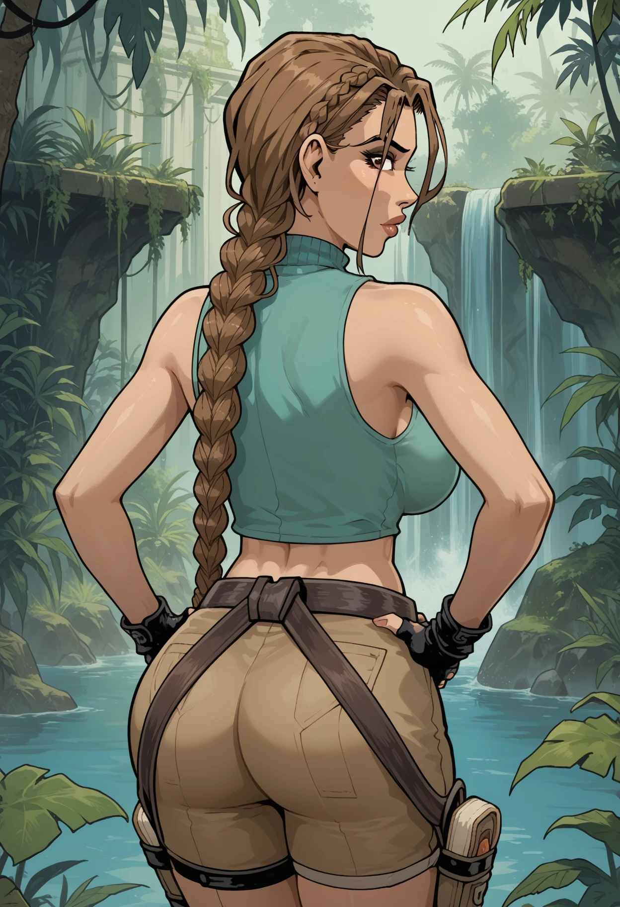 Lara Croft (Tomb Raider by Akabur comics and games), LoRA, PonyXL v1.0