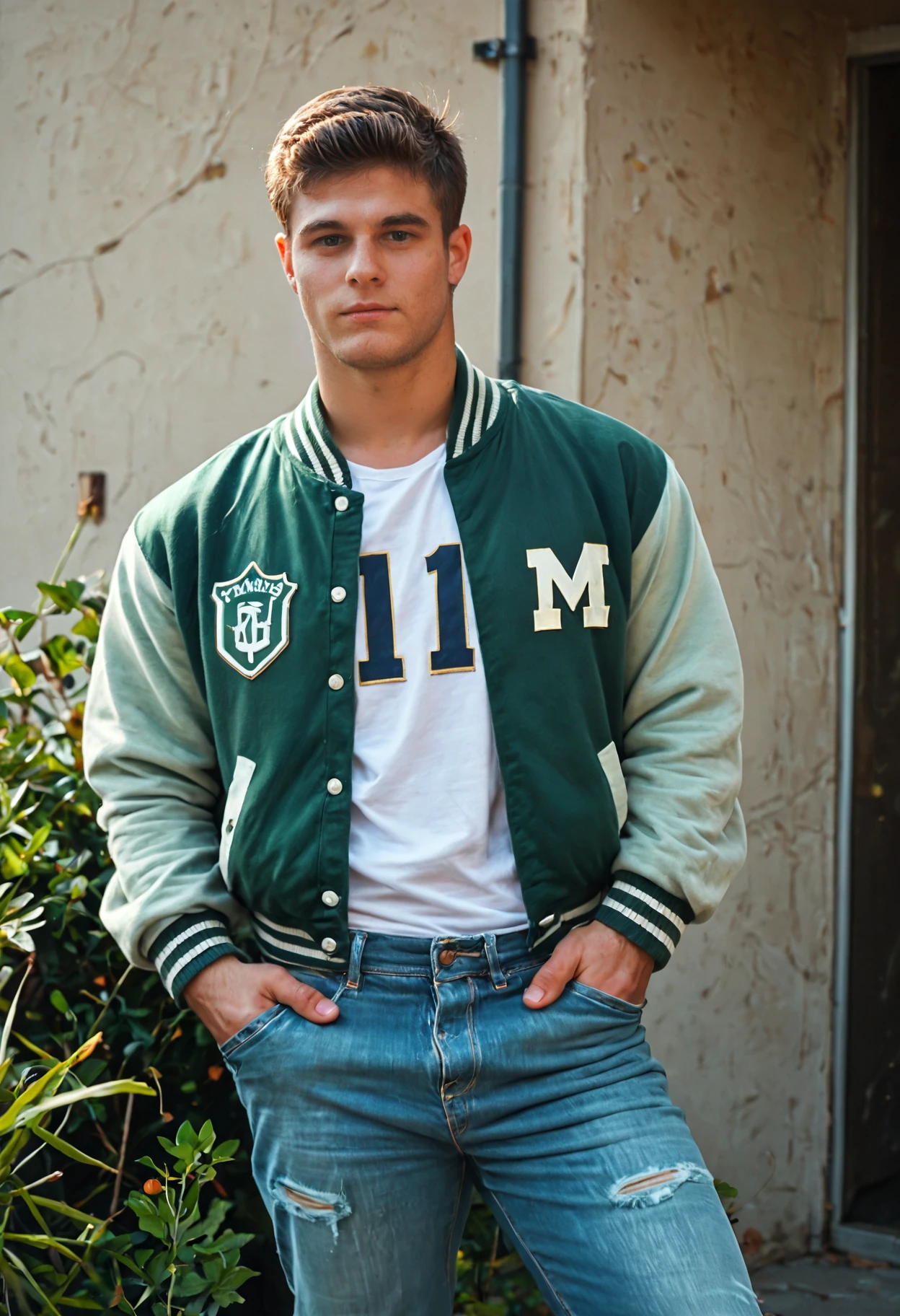 score_9, score_8_up, score_7_up, score_6_up, realistic, photorealistic, highly detailed, <lora:xl_dominik_togyela-08:1> male domperson, wearing green letterman jacket and jeans, posing on campus <lora:letterman-jacket-ponyxl-lora-nochekaiser:1>