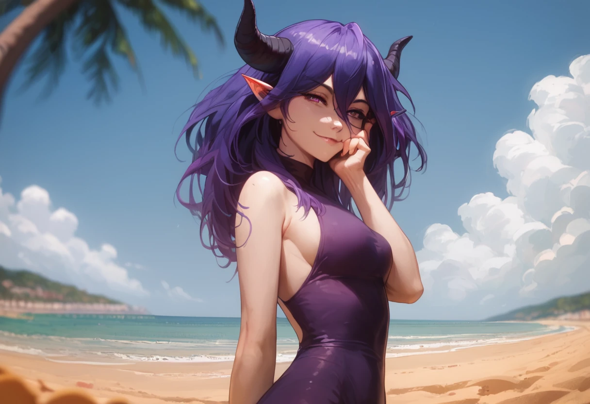 high resolution,masterpiece,best quality,8k,extra limbs,missing limb,extra digit,missing digit,fused fingers,mutanted hands and fingers,1girl,full body,looking at viewer,red moon night,(megami magazine),pale skin fighter,dark purple short hair,dark purple eyes,orgasm,small breasts,small nipples,demon horn ears,,reclining,sea,sweat,wet,nsfw,((nude)),pussy,vaginal sex supright straddle,girl trembling with sexual climax breasts nipples milk,spread pussy,
