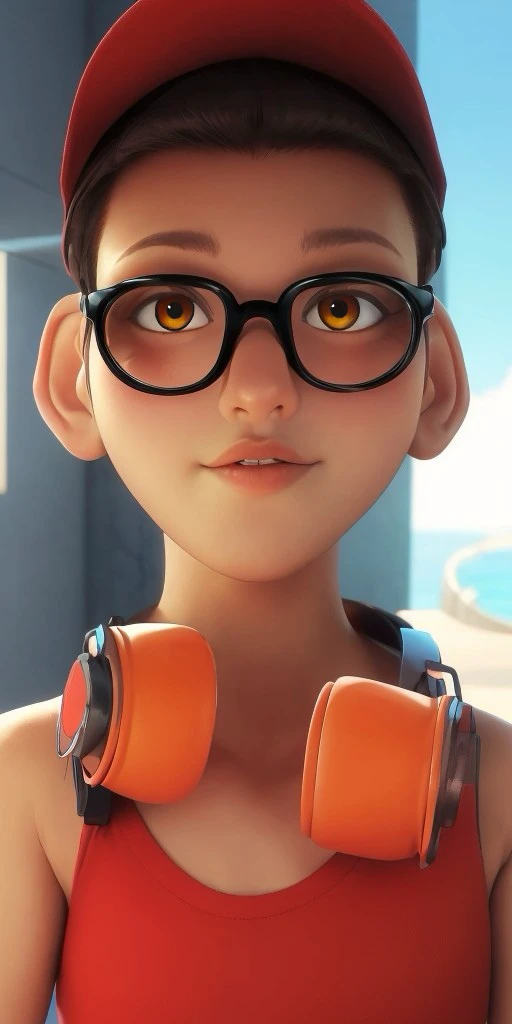 Hyperrealistic, photorealistic, super detailed, (1boy), vivid azure t-shirt, short dark brown hair, light tan skin, moderate orange eyes, black-rimmed glasses, red cap, body like in real life, large pores, tall, slender, unreal engine, octane render, droped shadow, bokeh, cinematic lighting, <lora:add_detail:0.5>, <lora:Volumetric_lighting:0.6>, Nino Lahiffe, , <lora:bb953b9d-cf4a-4f85-ad8c-ee8bc74bbc43:0.7>