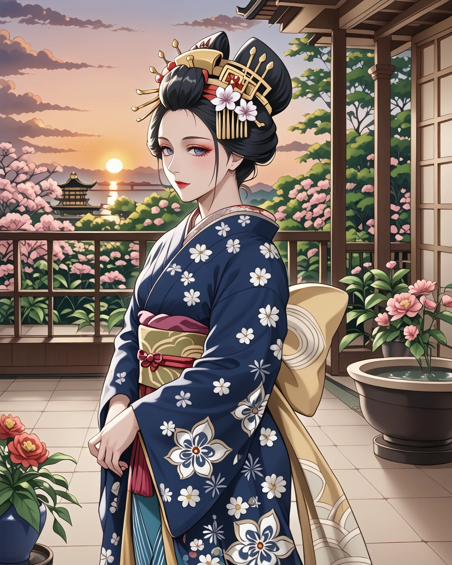 Oiran Traditional Fashion