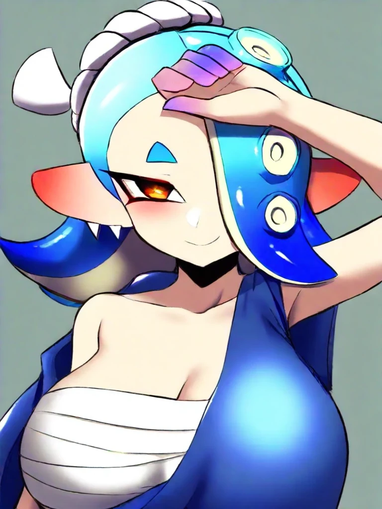 
Splatoon,penis,Embarrassed,Spray semen,Squid Girl,Completely naked,Big Breasts,自分のpenisを触る