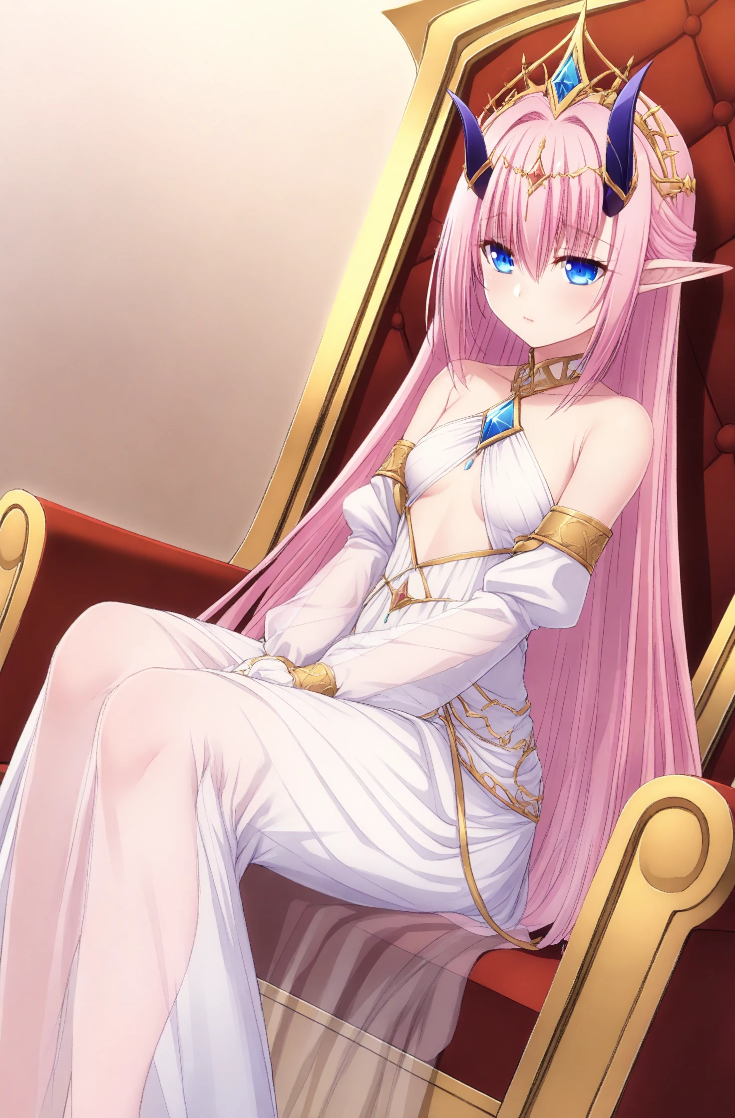 10 years old girl, flat chest, Severe, (nipples), shou off pussy, Warrior, armor, elegant, Pink Dress, aristocratic, silver element, Long nails, Exposing shoulders, Hairstyle, Put your hair up, Braids and ponytails, Messy, arrogant, Absurd, detailed dress, Royalty, celebration, Hall decorated with flowers, Cowgirl position sex, Portraiture, (highest quality), (masterpiece), (Very detailed), (4K), cum in pussy, bare pussy