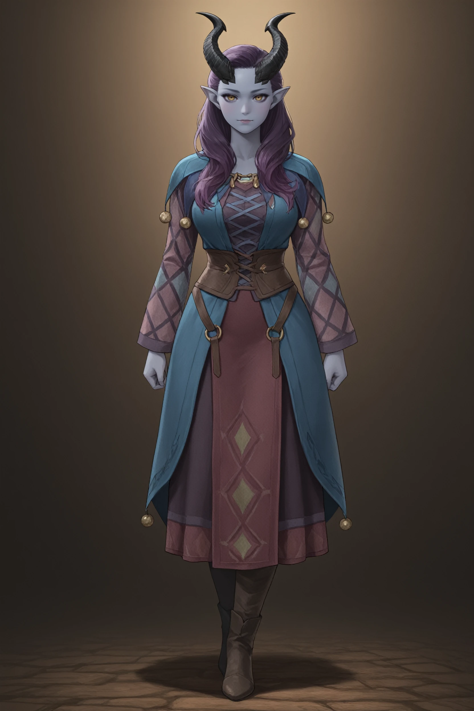 masterpiece, best quality, absurdres,
<lora:BGAlfira:1.0>
BGAlfira, 1girl, demon horns, purple hair, long hair, pointy ears, looking at viewer, full body