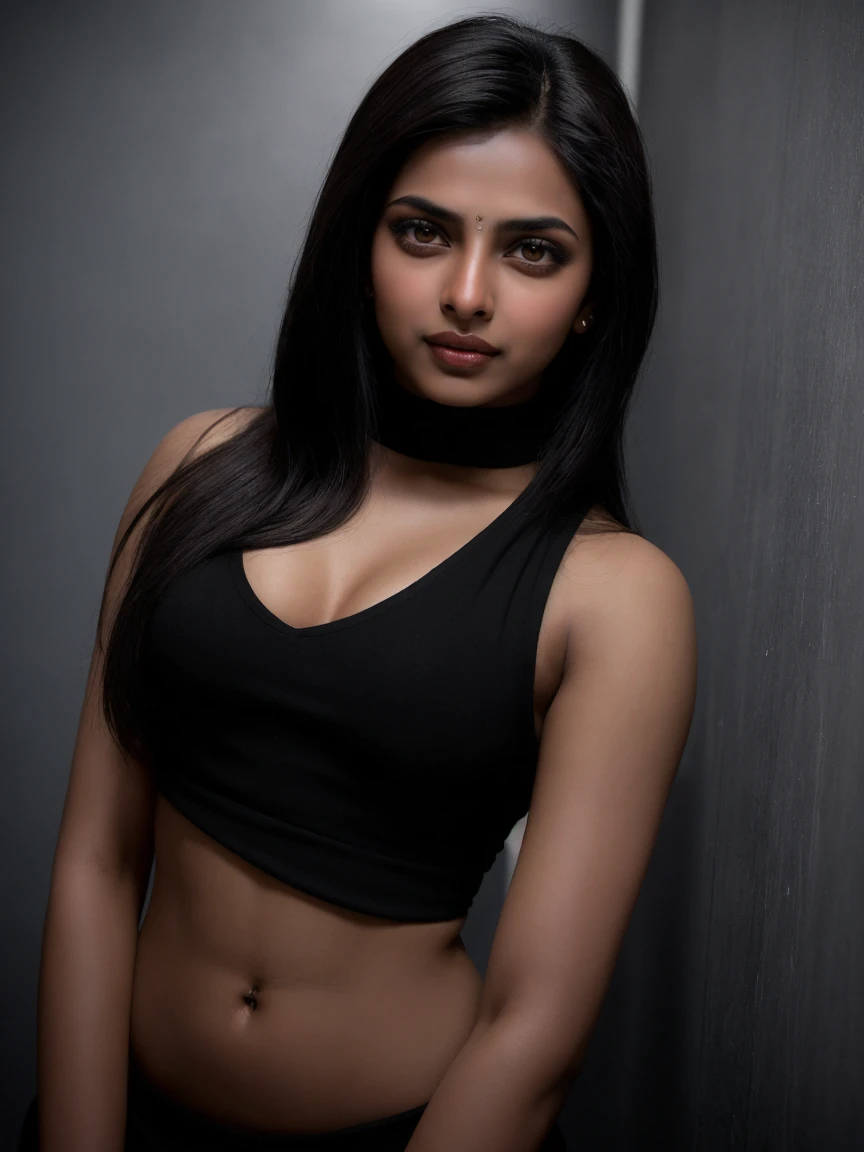 25 years old, ((indian women)), tight sexy office uniform, fit girl, standing up, hour glass figure , medium breasts, stage, tight mini skirt