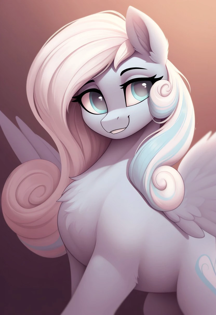 masterpiece, best quality, 32k, high resolution, absurdres, snowdrop, pegasus, furry